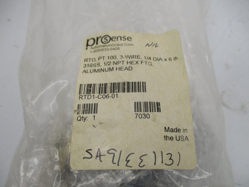 PROSENSE RTD1-C06-01 1/4"X6" NSMP