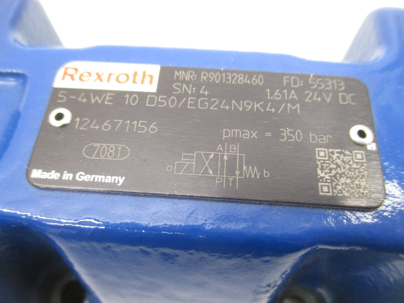 REXROTH 5-4WE10D50/EG24N9K4/M R901328460 24VDC 1.61A NSNP