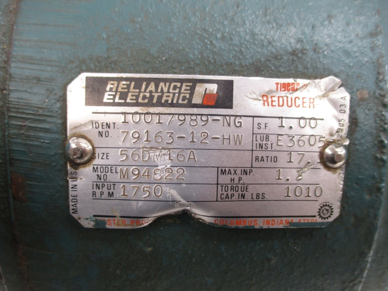 RELIANCE ELECTRIC M94822 1001/989-NG UNMP