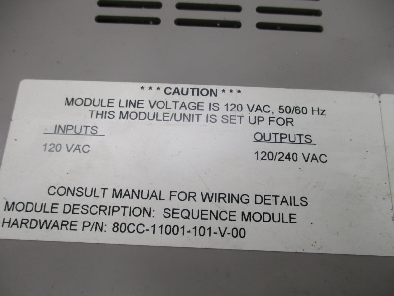 BARBER COLMAN 80CC-11001-101-V-00 120VAC UNMP