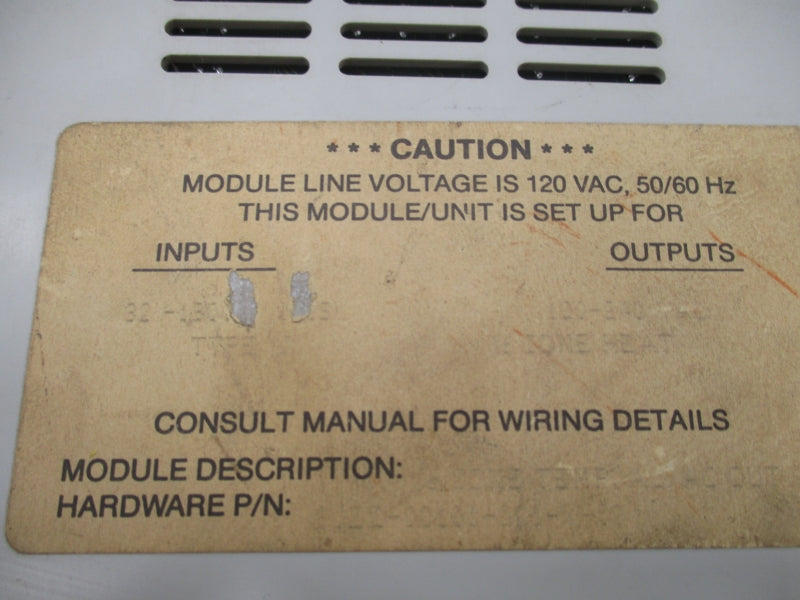 BARBER COLMAN 80DD-00101-001-V-00 120VAC UNMP