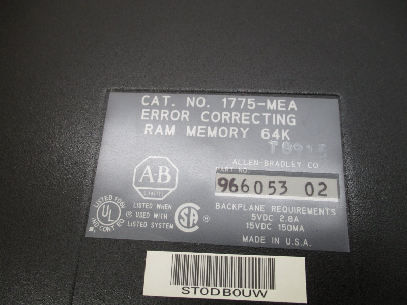 ALLEN BRADLEY 1775-MEA SER. A 5/15VDC 2.8A NSMP