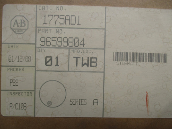 ALLEN BRADLEY 1775-AD1 SER. A 5VDC 1.8A NSMP