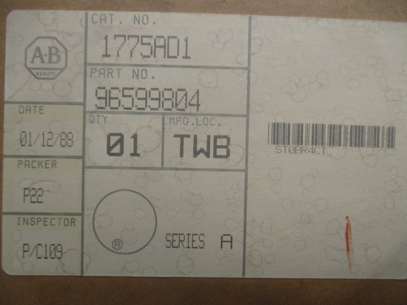 ALLEN BRADLEY 1775-AD1 SER. A 5VDC 1.8A NSMP