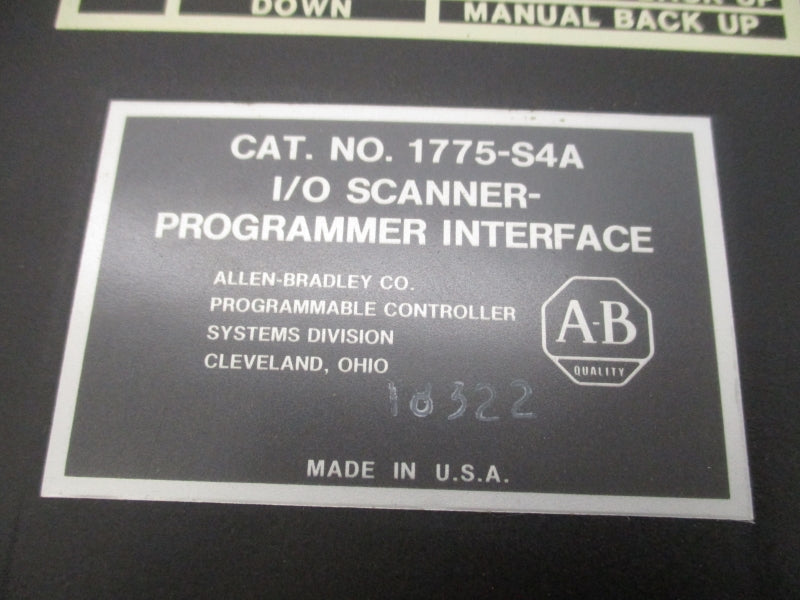 ALLEN BRADLEY 1775-S4A UNMP