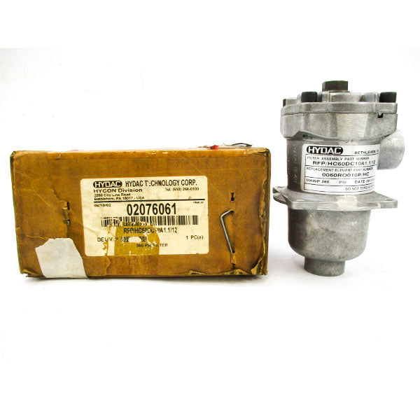 HYDAC 02076061 RFP/HC60DC10A1.1/12 360PSI NSMP