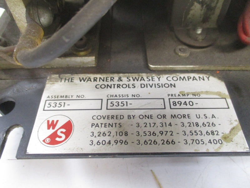 THE WARNER & SWASEY COMPANY 5351 UNMP