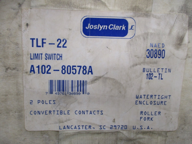 JOSLYN CLARK TLF-22 A102-80578A 600VAC 25A NSMP