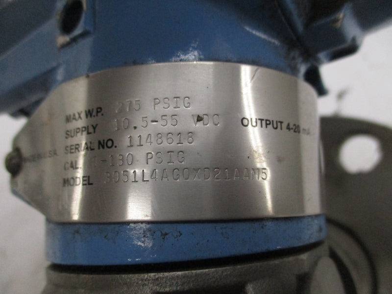ROSEMOUNT 3051L4AG0XD21AAM5 10.5-55VDC 1-130PSI UNMP