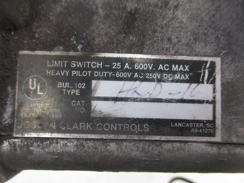 JOSLYN CLARK HLD-10 600VAC 25A UNMP