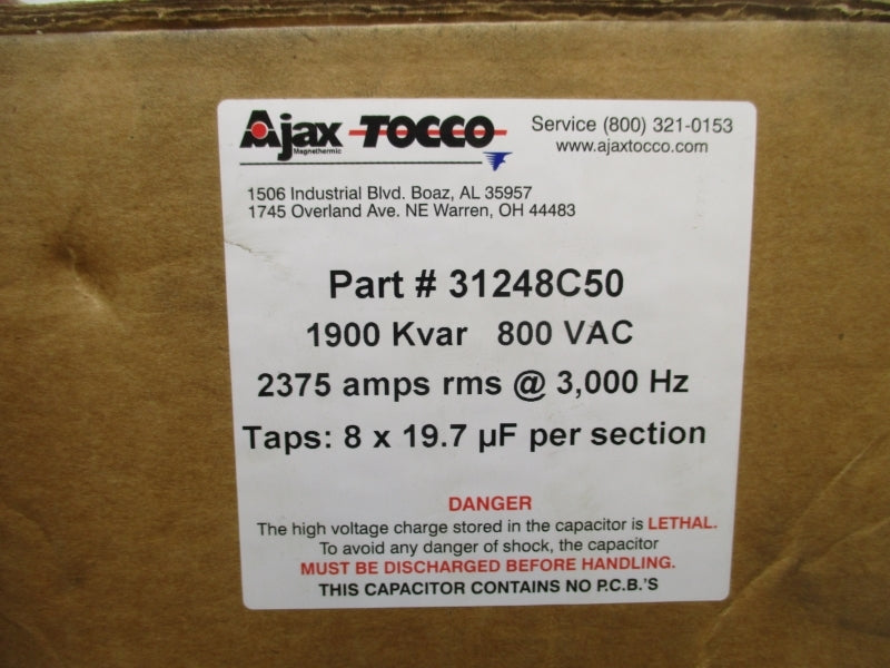 AJAX TOCCO 31248C50 800VAC 2375A NSFS