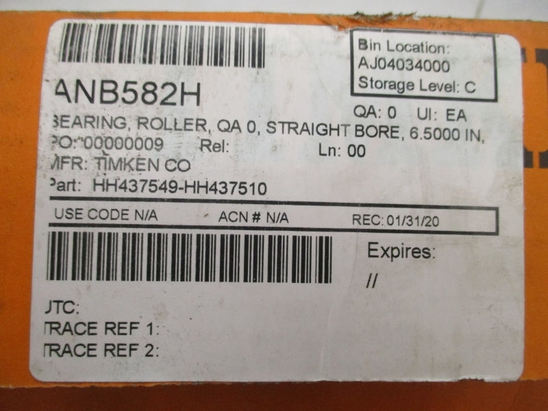 TIMKEN HH437549-HH437510 6.5000" NSMP