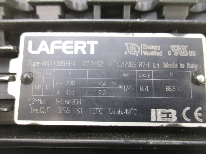 LAFERT AMPH90SAA4 230/460V 4.4/2.2A (AS PICTURED) NSNP