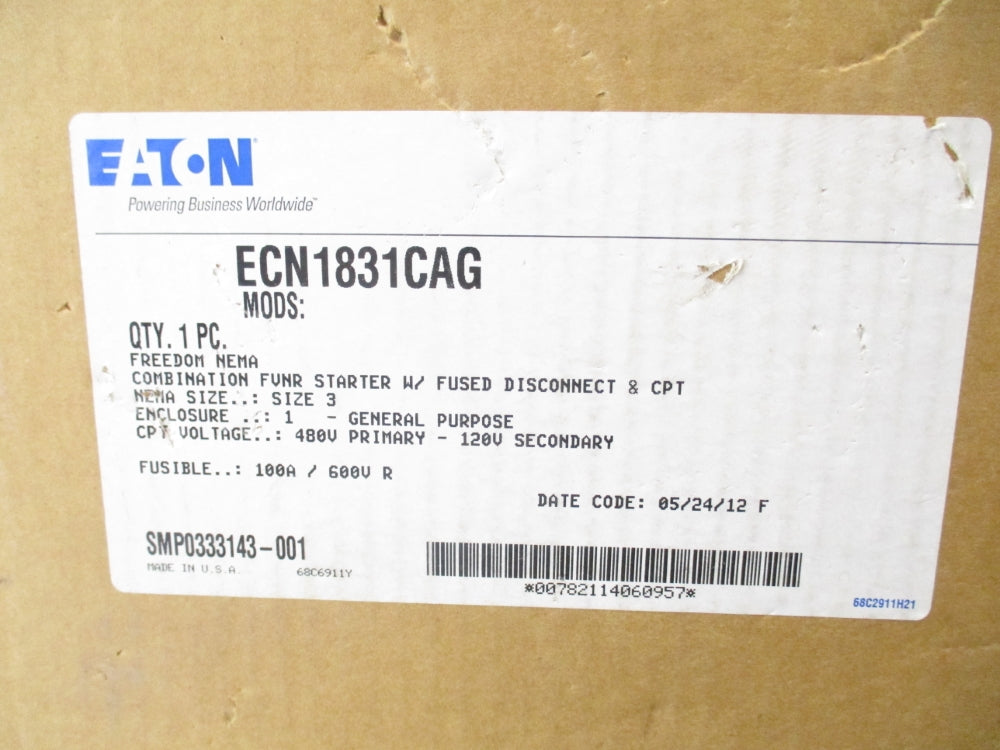 EATON ECN1831CAG 100A, 600V NSFS