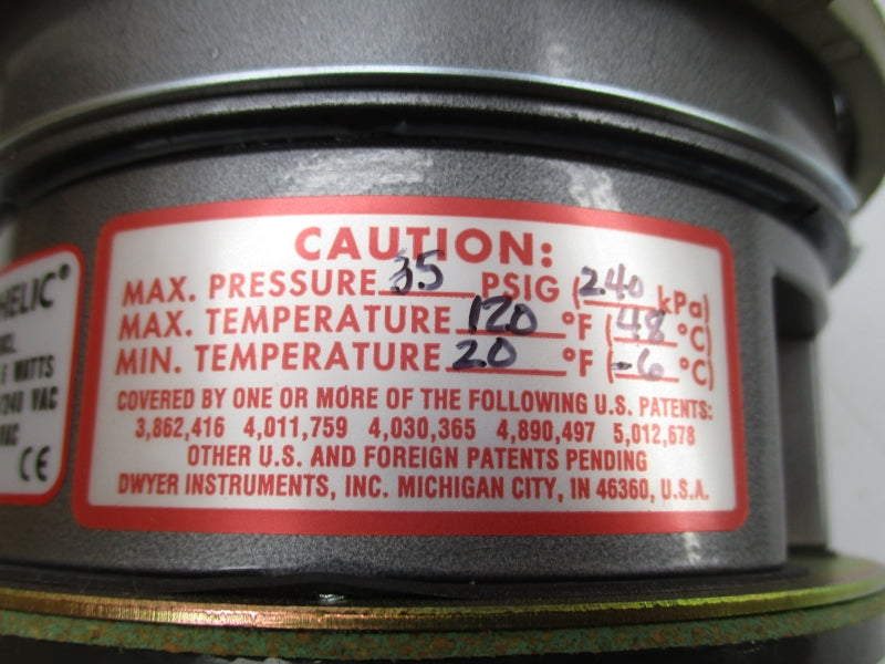 DWYER A3215 120VAC 10A 35PSI NSMP