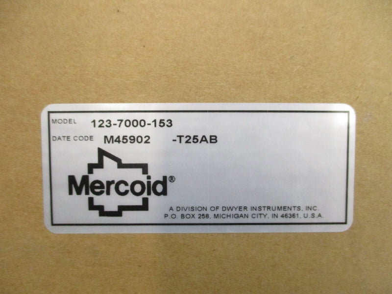 MERCOID 123-7000-153 125/250VAC 12/5A NSMP