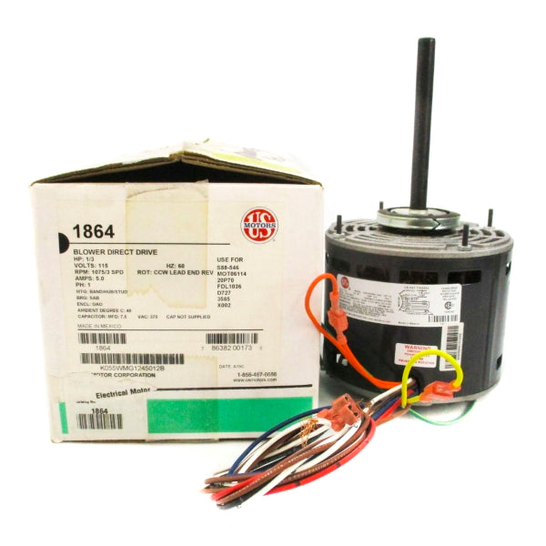 US MOTORS K55HXWMG-1245 1864 115V 5.0A NSMP