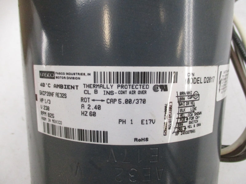 FASCO D2817 5KCP39NFAE32S 230V 2.40A NSMP