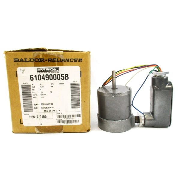 BALDOR 610490005B 25E880W204 230/460V .88/.49A NSMP