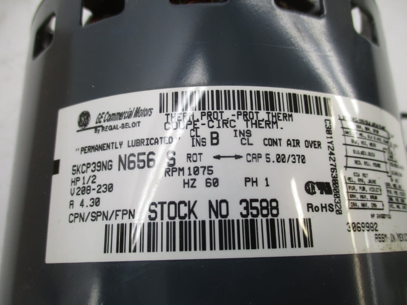 GENERAL ELECTRIC 3588 5KCP39NGN656S 208-230V 4.30A NSMP