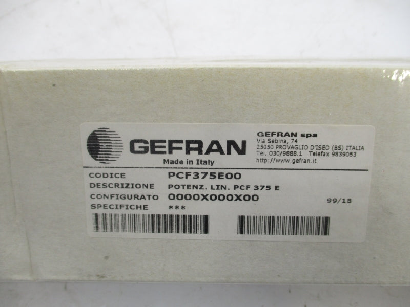 GEFRAN PCF375E NSMP
