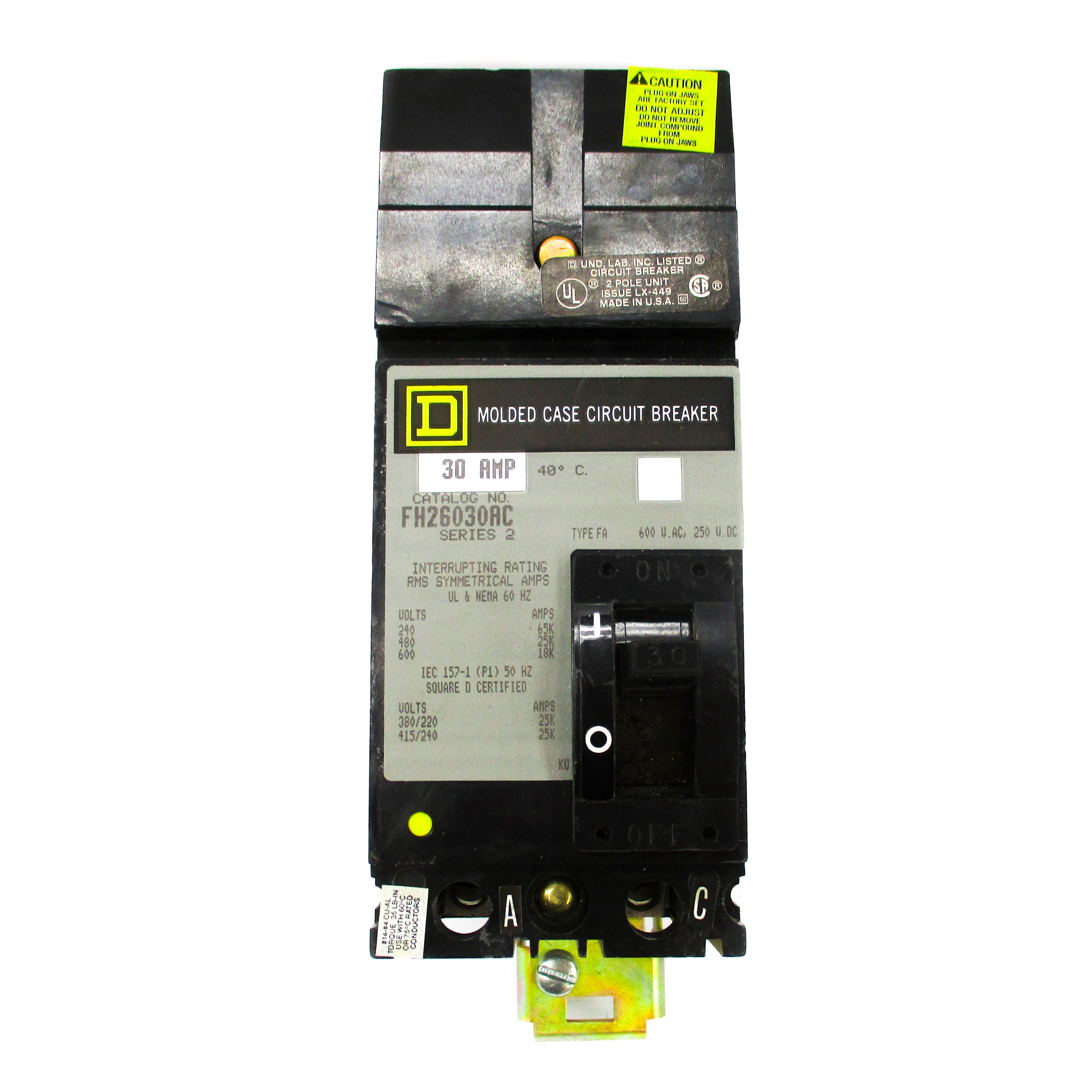 SQUARE D FH26030AC SER. 2 600V 30A NSNP