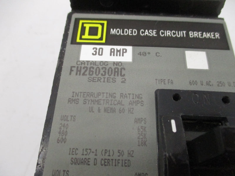 SQUARE D FH26030AC SER. 2 600V 30A NSNP