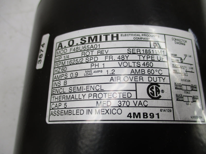 A.O. SMITH F48U65A01 4MB91 460V 1.2A NSMP