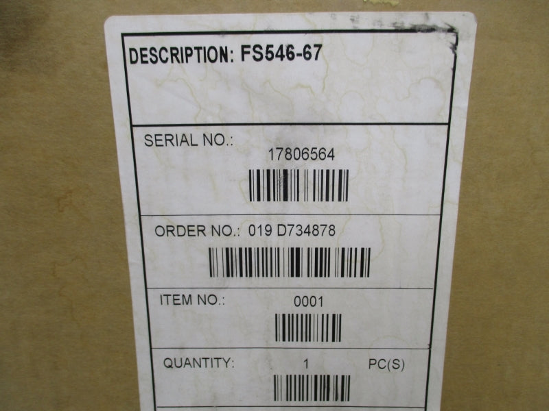 FISHER FS546-67 50VDC NSMP