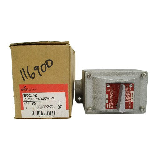 CROUSE-HINDS EFDC21105 120/240VAC 20A 3/4" NSMP