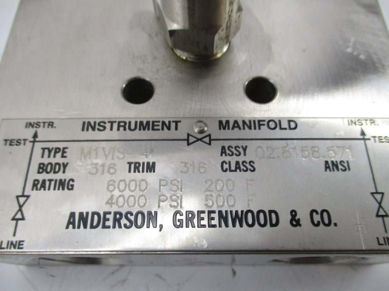 ANDERSON M1V1S-4 02.8158-571 6000PSI NSMP
