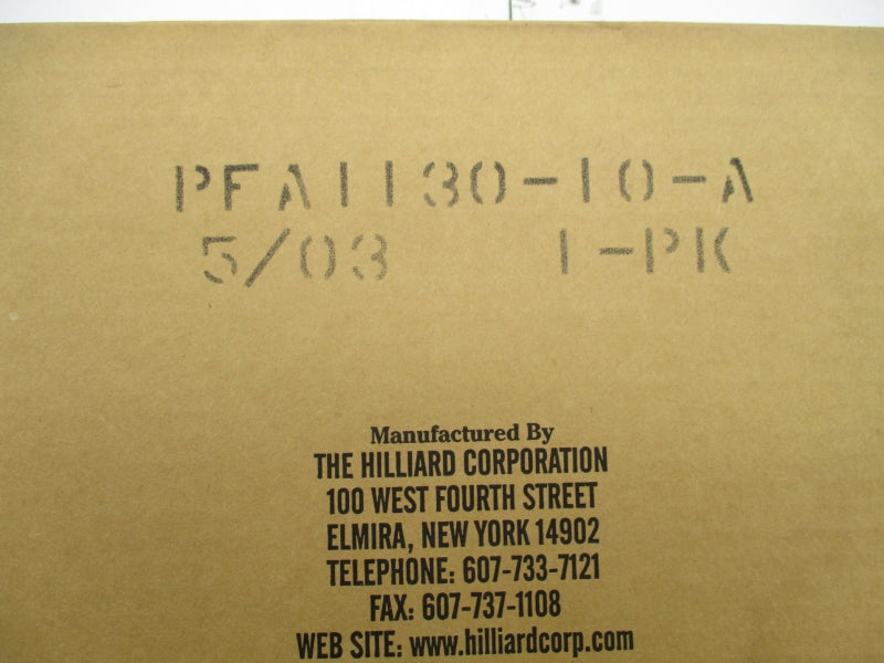 HILLIARD CORPORATION PFA1130-10-A NSMP