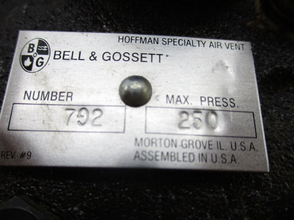 BELL & GOSSETT 792 401494 250 NSMP