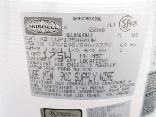 HUBBELL LWP175H8AWH NSMP