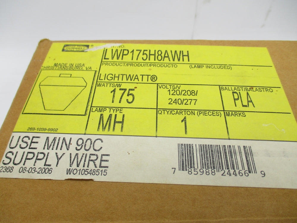 HUBBELL LWP175H8AWH NSFS