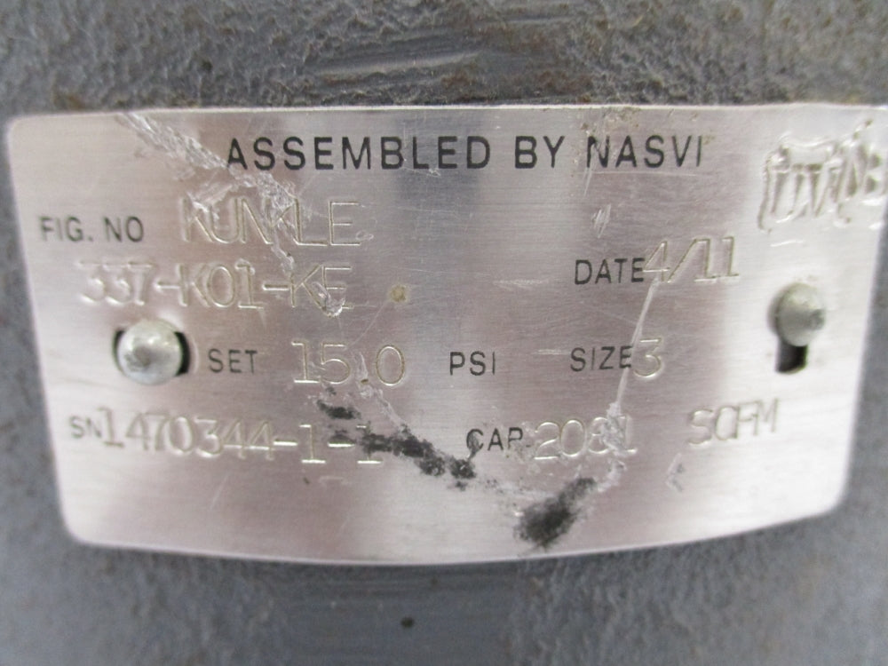KUNKLE 337-K01-KE 150PSI 3" NSNP