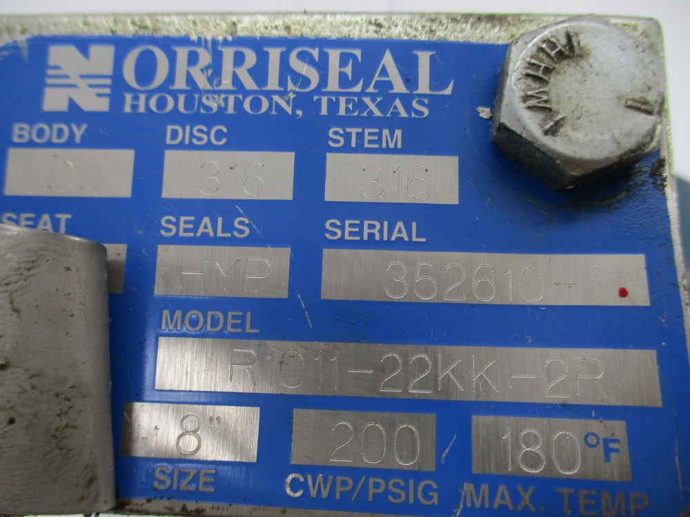 NORRISEAL R1011-22KK-2R 8" 200PSI UNMP