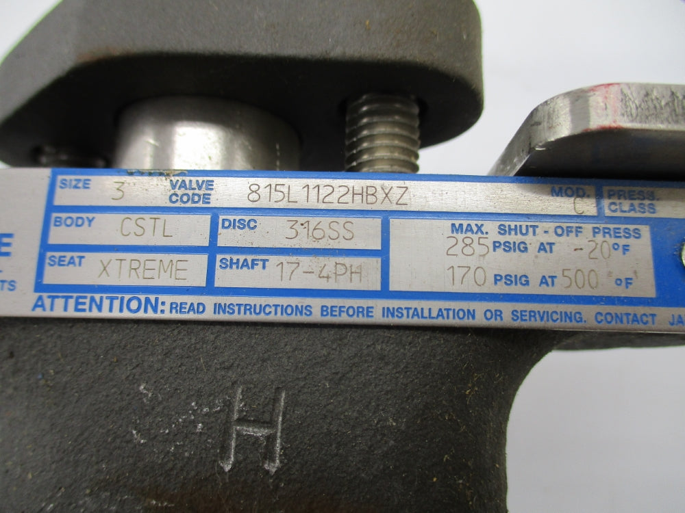 JAMESBURY 815L1122HBXZ 170-285PSI 3" NSNP