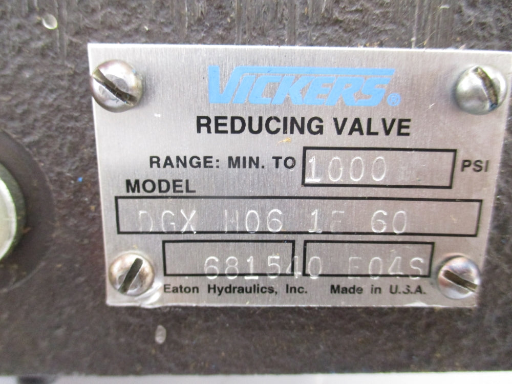 VICKERS DGXH061E60 681540 1000PSI NSNP