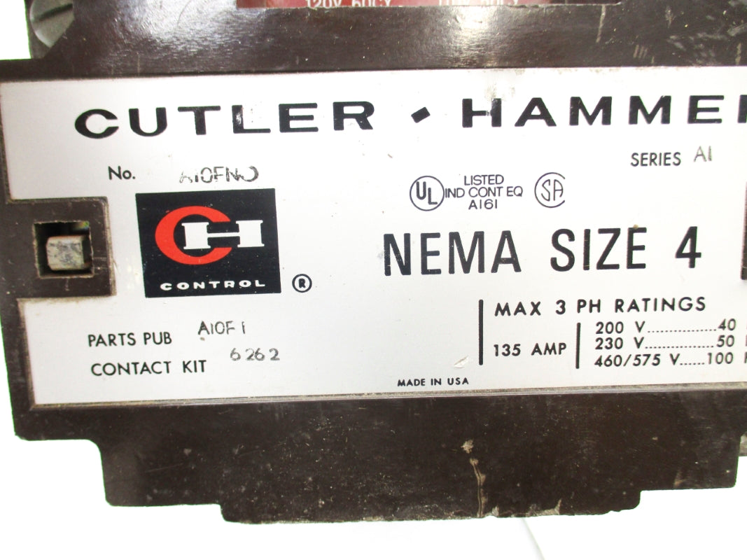 CUTLER HAMMER A10FNO SER. A1 UNMP