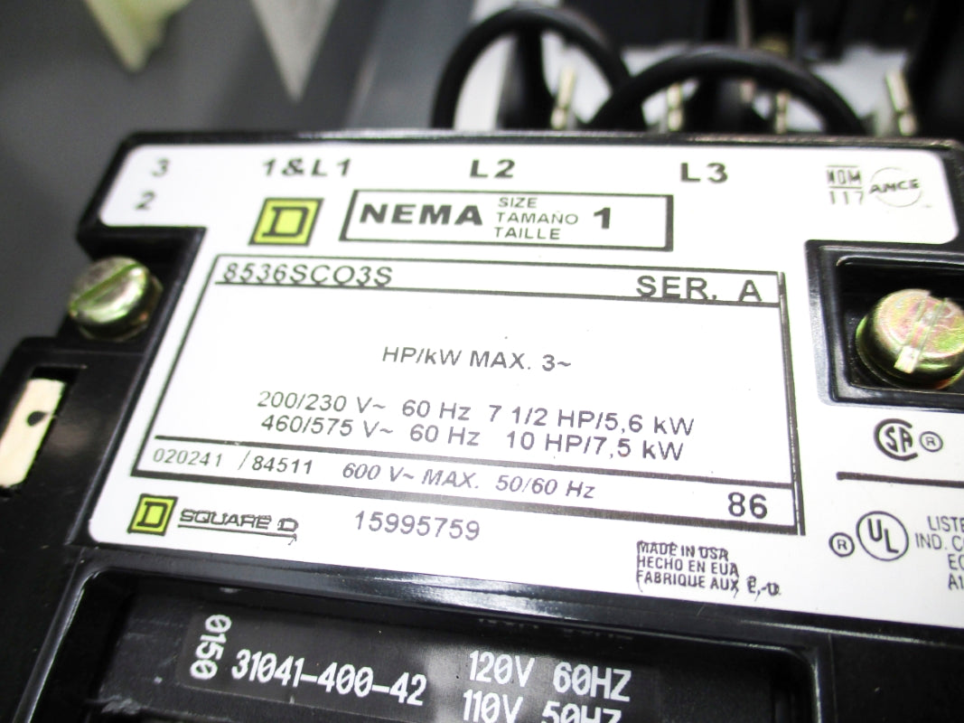 SQUARE D 8538SCA24V81FF4T SER. D NSNP