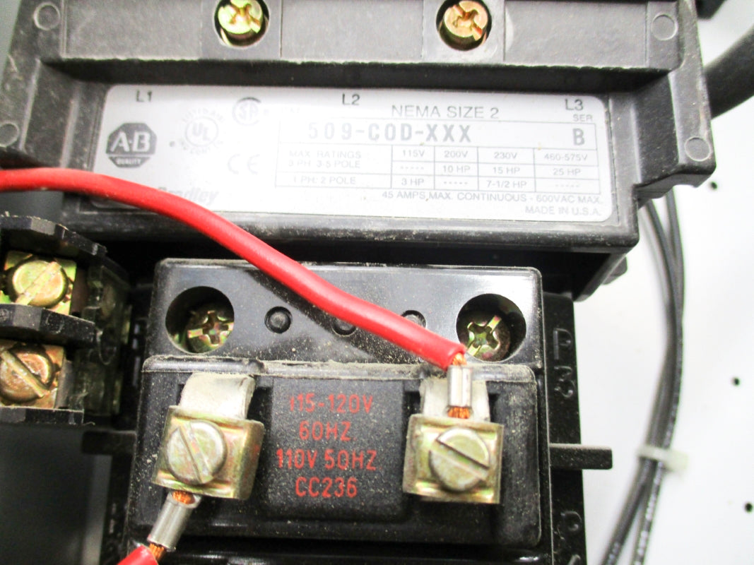 ALLEN BRADLEY 512-CAB-A1H-6P-25R SER. 1 120V UNMP