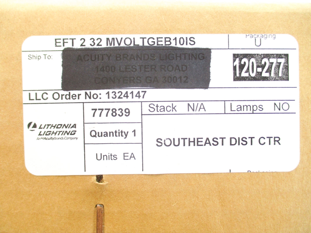 LITHONIA LIGHTING EFT232MVOLTGEB10IS NSFS