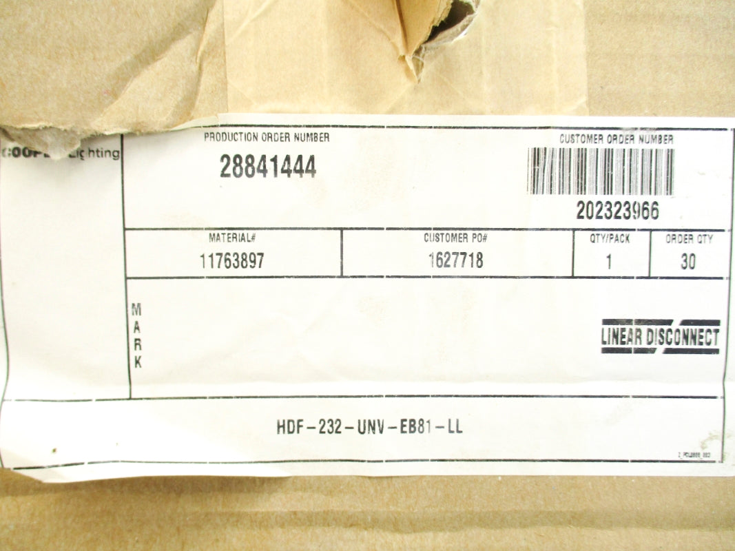 COOPER LIGHTING HDF-232-UNV-EB81-LL NSMP