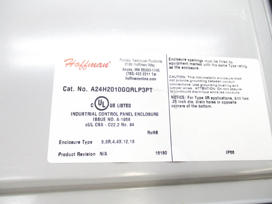 HOFFMAN A24H2010GQRLP3PT NSNP
