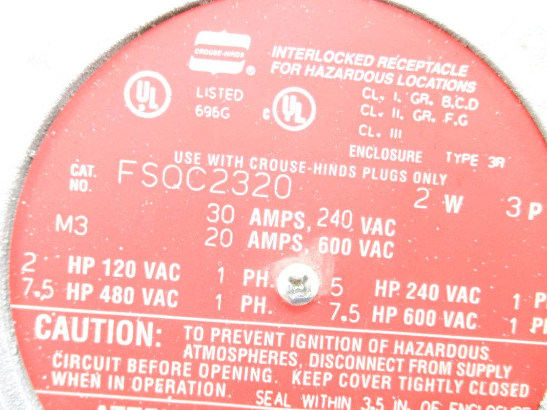 CROUSE-HINDS FSQC2320 NSNP