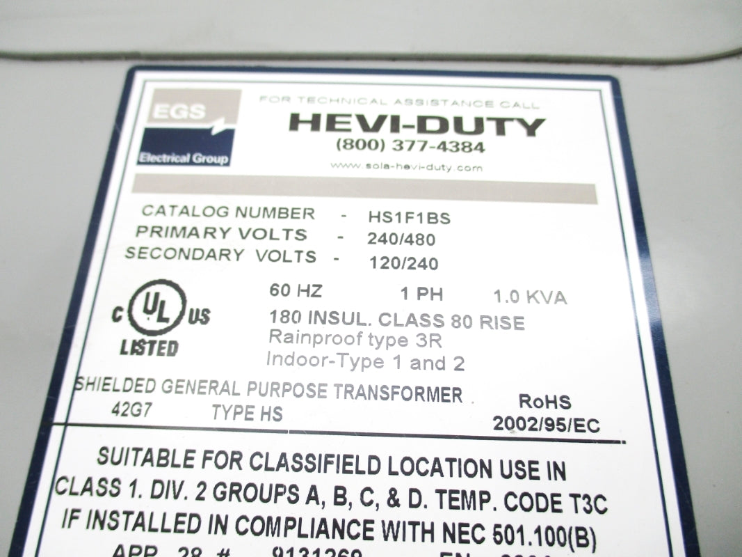 EGS HS1F1BS 1.0KVA NSMP