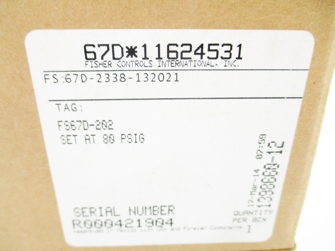 FISHER 67D-2338-132021 NSMP