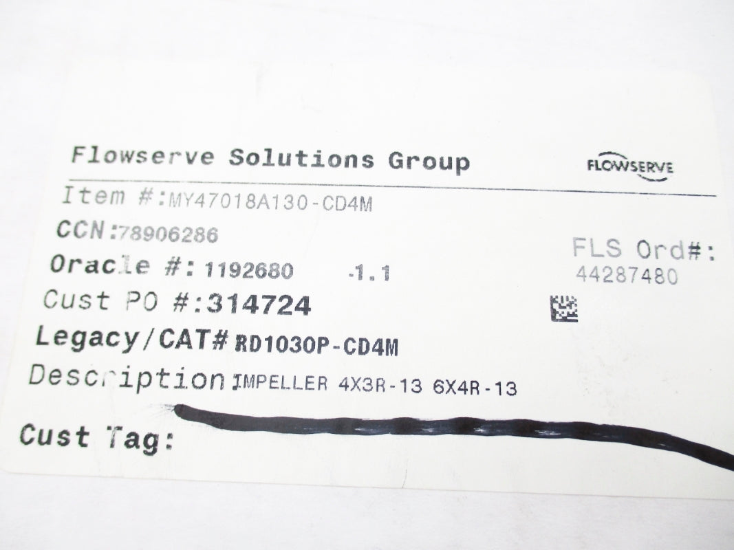 FLOWSERVE MYA7018A130-CD4M NSFS