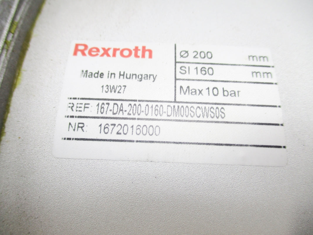 REXROTH 167-DA-200-0160-DM00SCWS0S 1672016000 10BAR NSMP